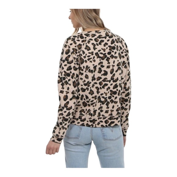 Brunette The Label Leopard Print Crew - Size Small / Medium - Picture 8 of 12